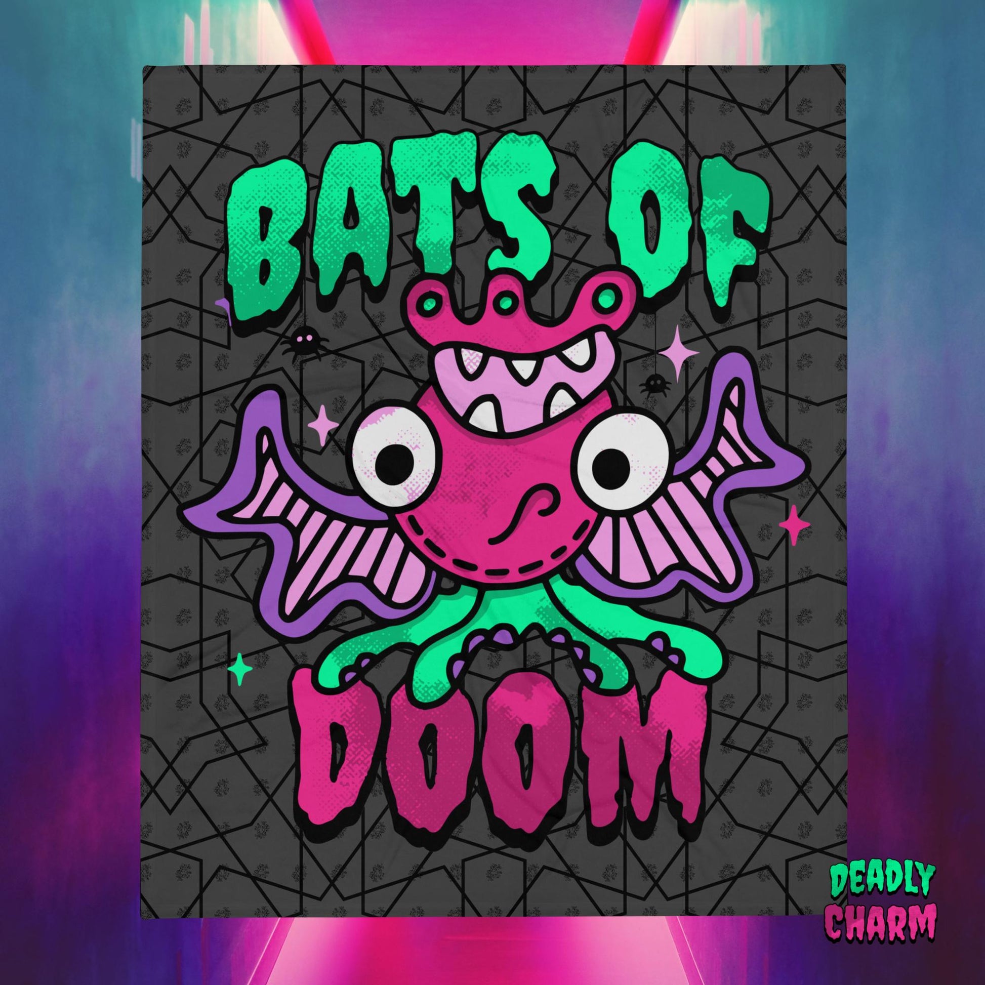 Bats of Doom - Throw Blanket - Doozy