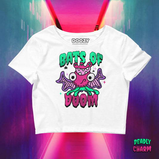 .Bats Of Doom - Women’s Crop Tee - Doozy